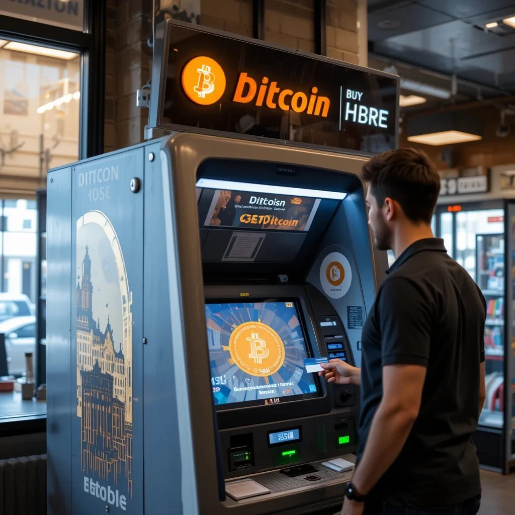 Bitcoin ATM with Credit Card in Denton