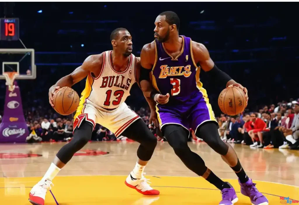 Chicago Bulls vs Lakers Timeline