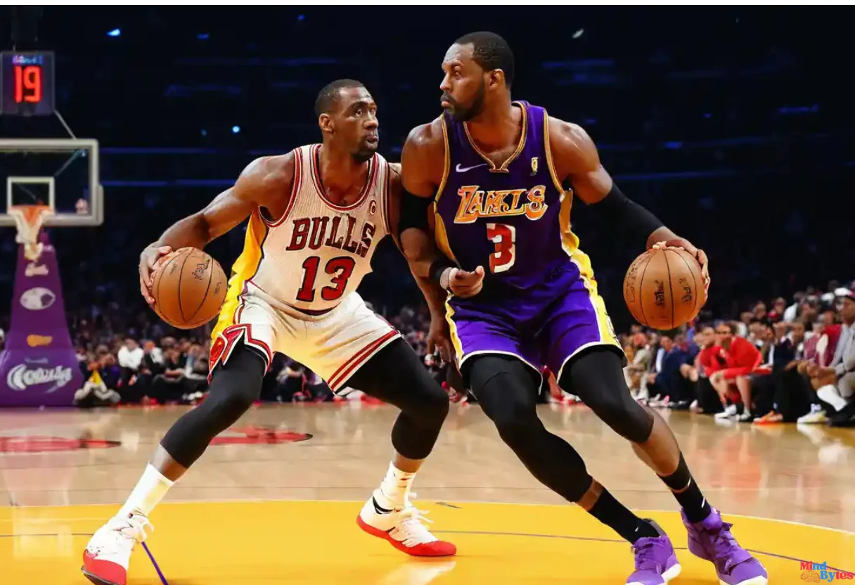 Chicago Bulls vs Lakers Timeline