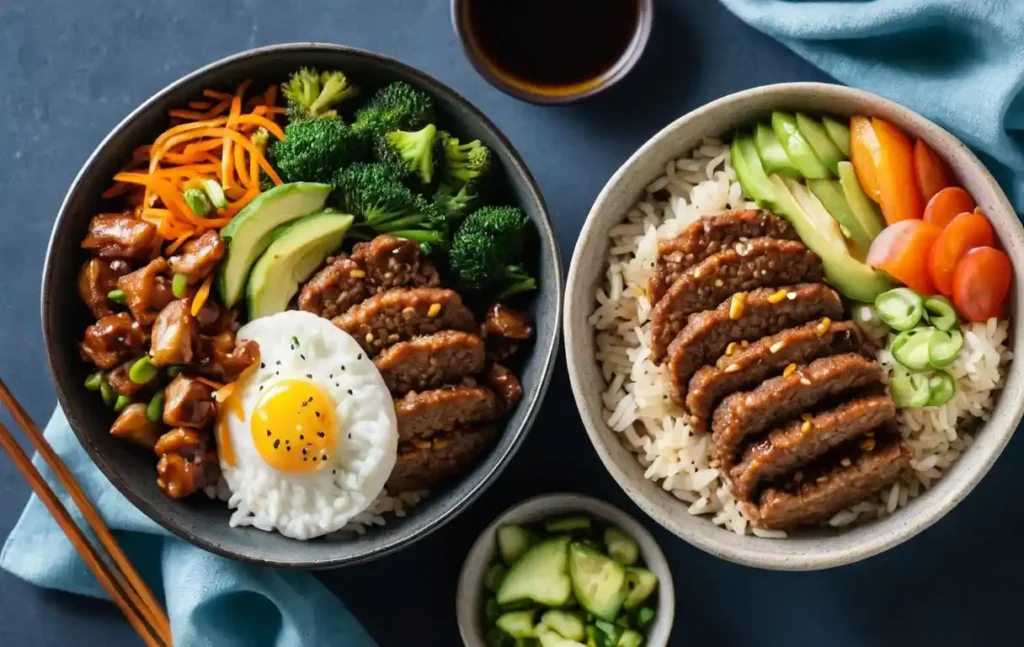 Japanese Teriyaki Patty Rice Bowls