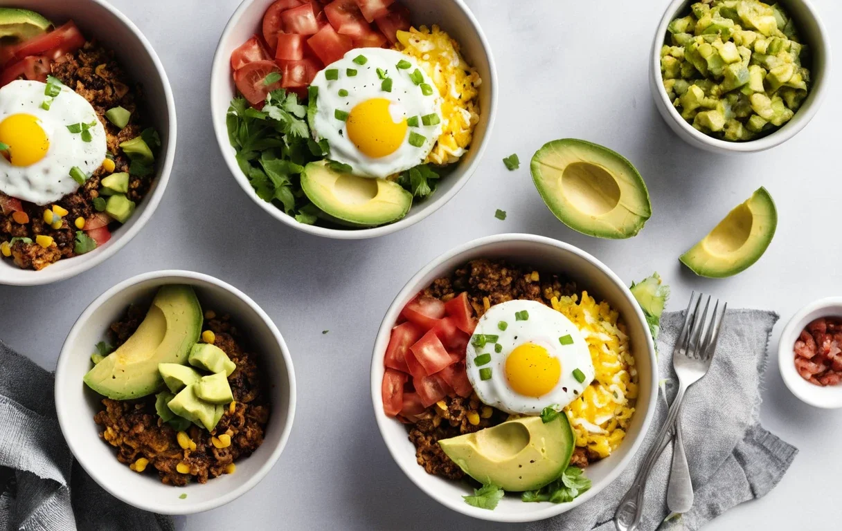 Tex-Mex Breakfast Patty Bowls