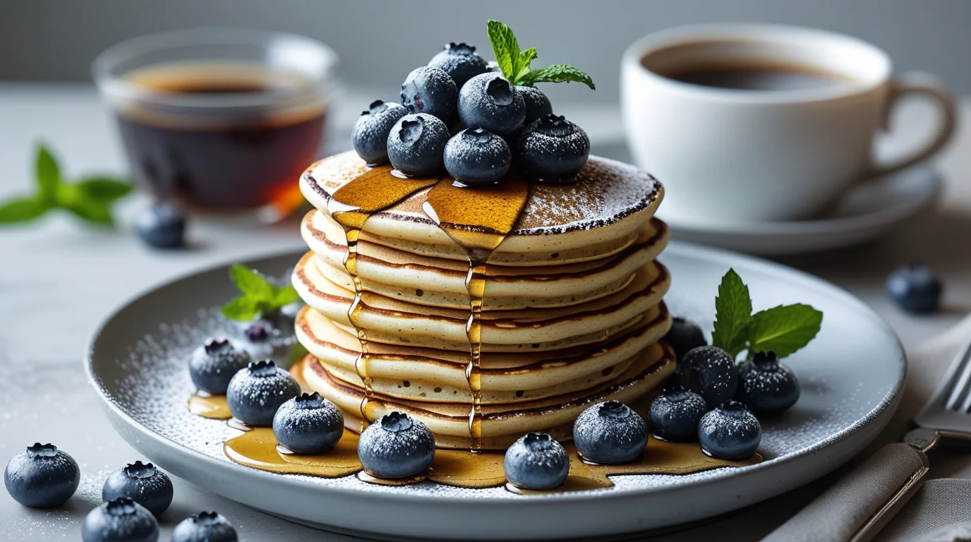 Simple Low-Sodium Breakfasts Made Easy: 26 Recipes for a Healthier Start 5 Low-Sodium Pancakes with Blueberries
